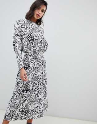 leopard batwing dress