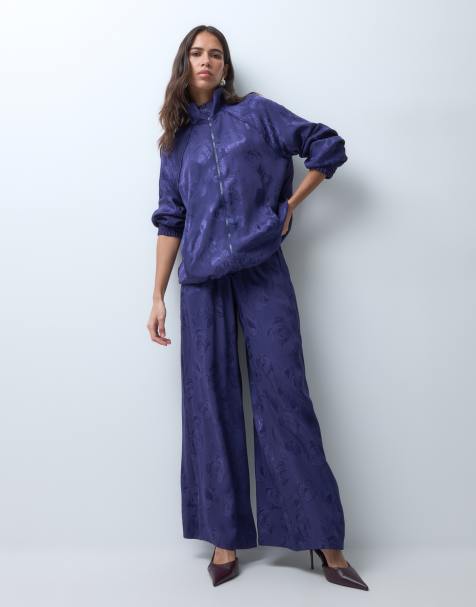 ASOS DESIGN jacquard set in navy - view 1