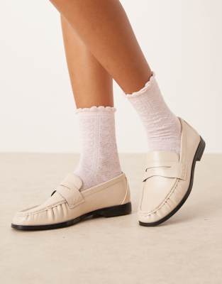 ASOS DESIGN - Jacquard-Socken in Rosa mit Rüschen und Schleifenmuster