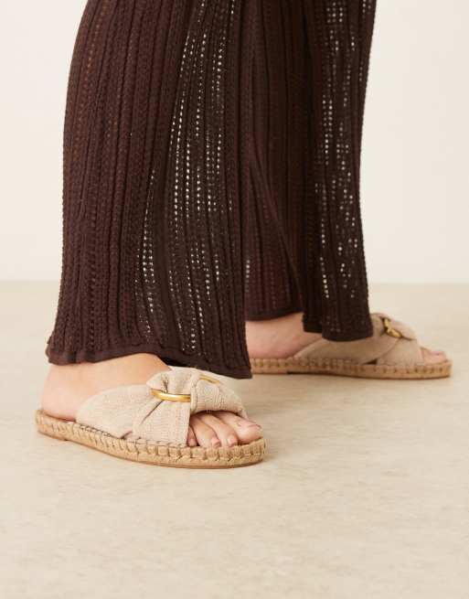 ASOS DESIGN - Jade - Geknoopte espadrille-muiltjes in naturel, 4 van 4