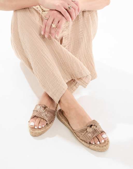 Espadrille sales flat mules