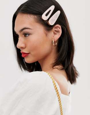 Barrettes De Cheveux En Asos À Inscription DesignJ'adore Résine Avec 2 Lot PkTuwXZiO