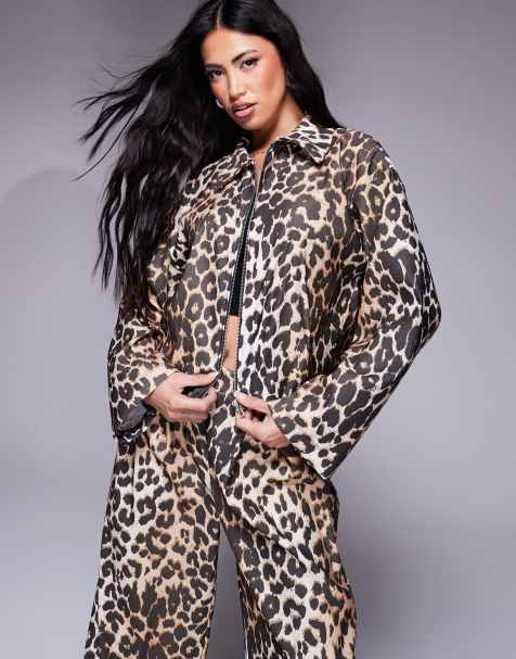 ASOS DESIGN - Jakke med leopardprint i bengalin - view 1