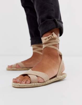 sandales espadrilles plates