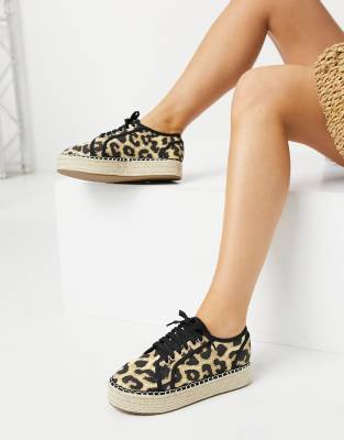 leopard espadrille sneaker