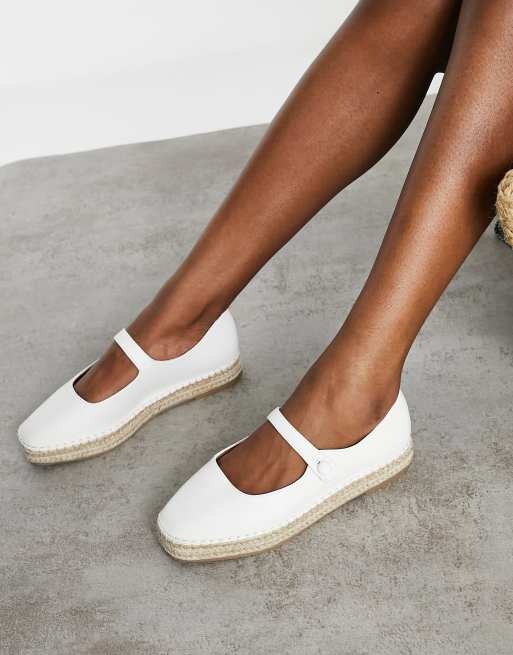 ASOS DESIGN - Jane - Hvide mary-jane-espadriller, 4 af 4