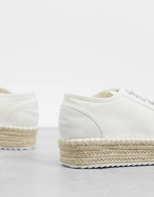 white leather espadrille sneakers