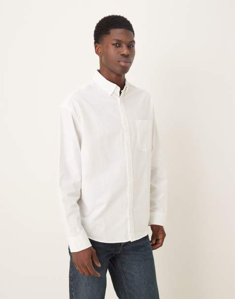 ASOS DESIGN - Jaren 90 stijl oversized oxford overhemd in wit - view 1