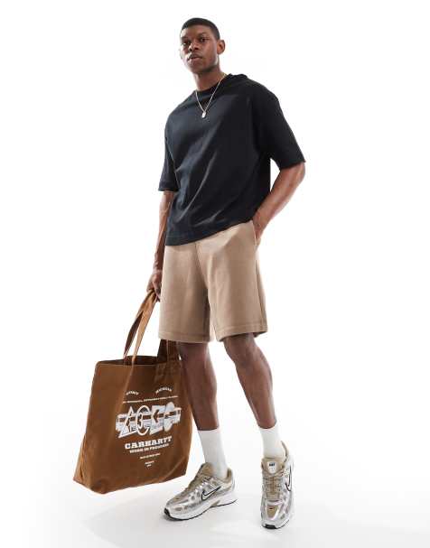 ASOS DESIGN – Jasnobrązowe szorty basic średniej długości o kroju oversize - view 1