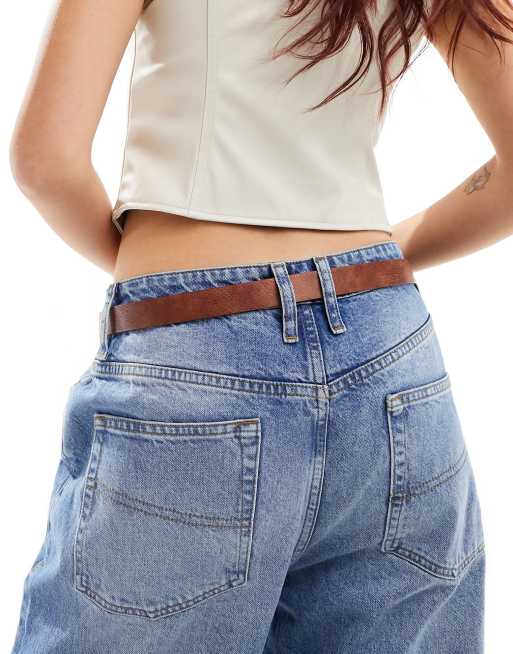 ASOS DESIGN – Jasnobrązowy pasek w kowbojskim stylu , 3 z 4