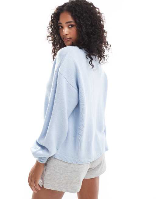 ASOS DESIGN – Jasnoniebieski kardigan oversize, 2 z 4