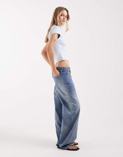 ASOS DESIGN – Jasnoniebieski, krótki i dopasowany T-shirt w stylu lat 90., 2 z 4