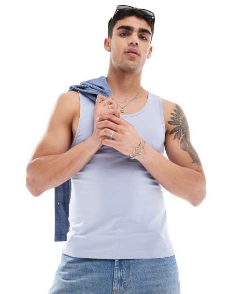 ASOS DESIGN – Jasnoniebieski podkoszulek o kroju podkreślającym sylwetkę - view 1