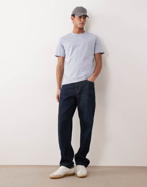 ASOS DESIGN – Jasnoniebieski T-shirt basic o regularnym kroju, 2 z 5