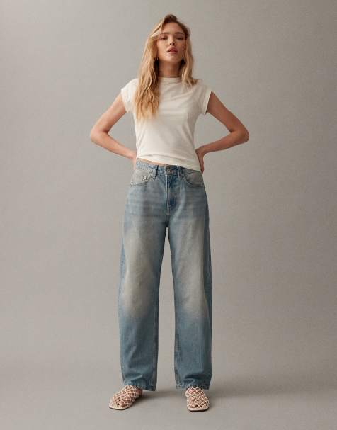 ASOS DESIGN slim barrel jeans in vintage wash 