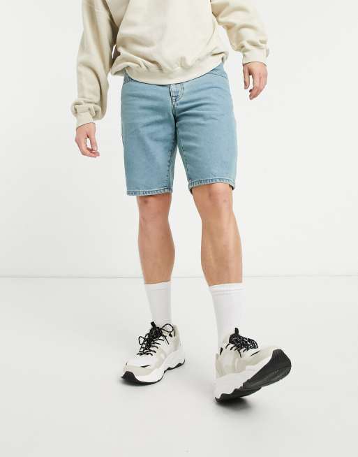 ASOS DESIGN – Jasnoniebieskie dopasowane szorty jeansowe