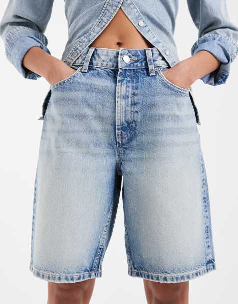 ASOS DESIGN – Jasnoniebieskie jeansowe szorty bermudy - view 1