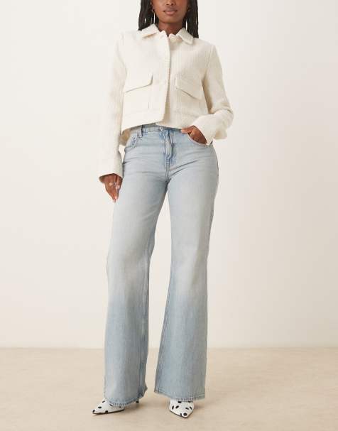 ASOS DESIGN – Jasnoniebieskie jeansy dzwony o luźnym kroju - view 1