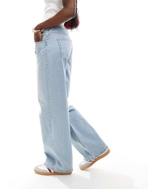 ASOS DESIGN – Jasnoniebieskie jeansy o bardzo luźnym kroju, 4 z 5