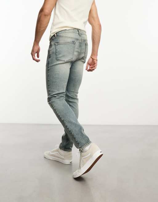 ASOS DESIGN – Jasnoniebieskie jeansy o obcisłym kroju w stylu lat 2000., 2 z 4