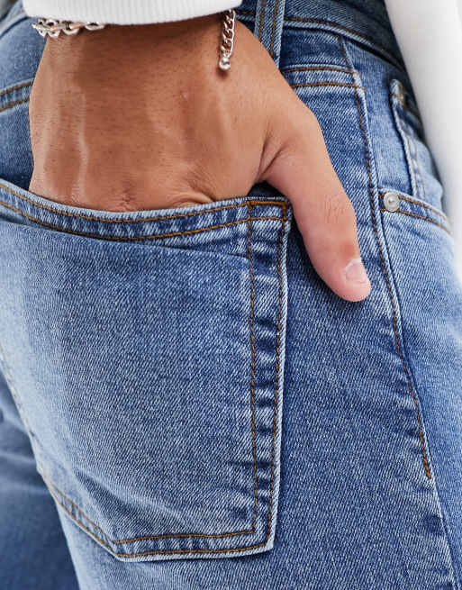 ASOS DESIGN – Jasnoniebieskie jeansy o obcisłym kroju, 2 z 4