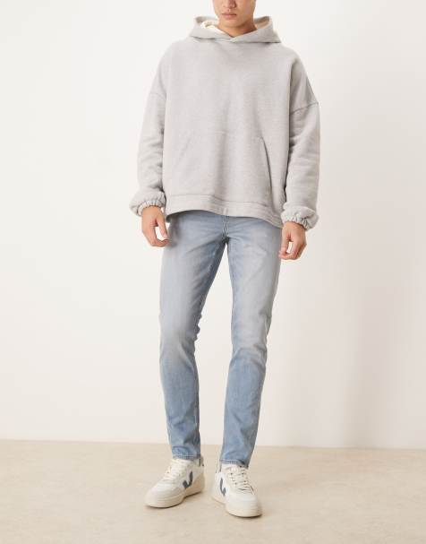 ASOS DESIGN skinny jeans in light wash blue