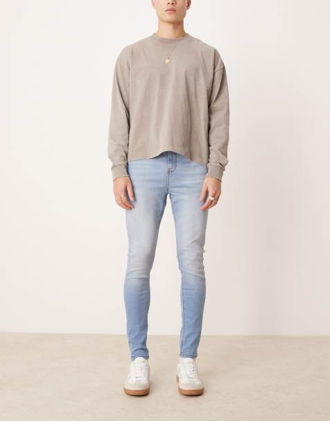 ASOS DESIGN – Jasnoniebieskie jeansy z power stretchem - view 1