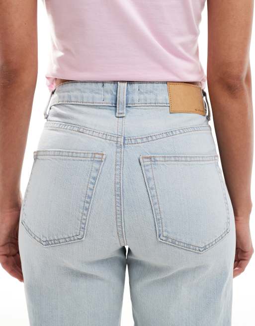 ASOS DESIGN – Jasnoniebieskie jeansy z prostymi nogawkami do kostek, 4 z 5