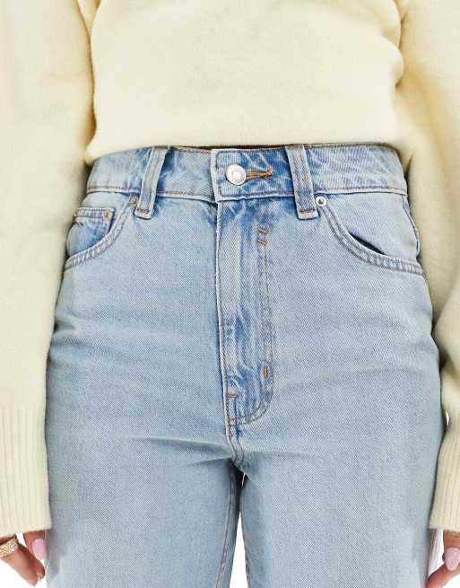 ASOS DESIGN – Jasnoniebieskie jeansy z szerokimi nogawkami dad fit, 4 z 5