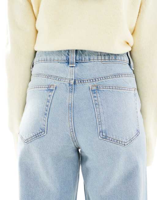 ASOS DESIGN – Jasnoniebieskie jeansy z szerokimi nogawkami dad fit, 5 z 5