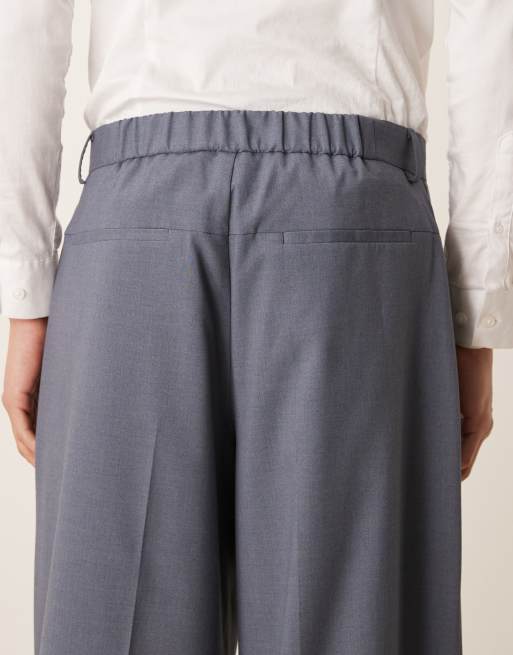 ASOS DESIGN – Jasnoniebieskie spodnie garniturowe o luźnym kroju, 5 z 5