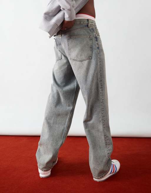 ASOS DESIGN – Jasnoniebieskie wybielane jeansy o obszernym kroju, 3 z 5