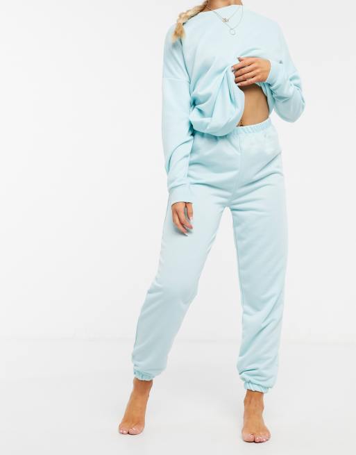 ASOS DESIGN – Jasnoniebieskie wygodne joggersy, część zestawu