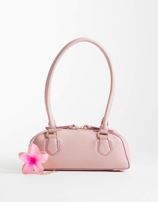 ASOS DESIGN – Jasnoróżowa podłużna torebka na ramię, 2 z 4