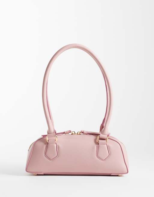 ASOS DESIGN – Jasnoróżowa podłużna torebka na ramię, 4 z 4