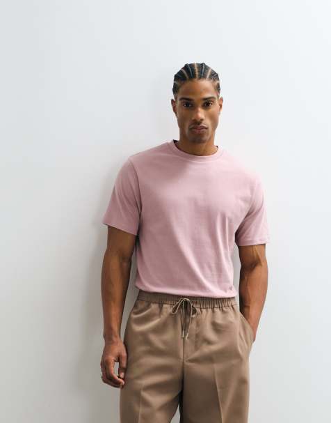 ASOS DESIGN – Jasnoróżowy T-shirt basic o regularnym kroju - view 1