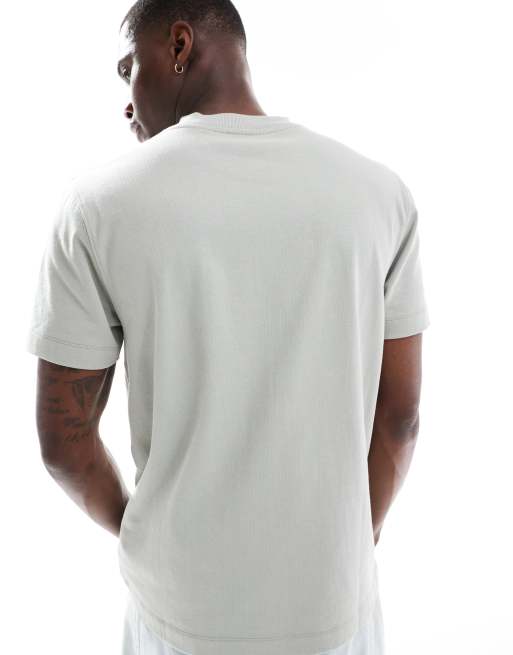 ASOS DESIGN – Jasnozielony bardzo gruby T-shirt z okrągłym dekoltem , 6 z 6