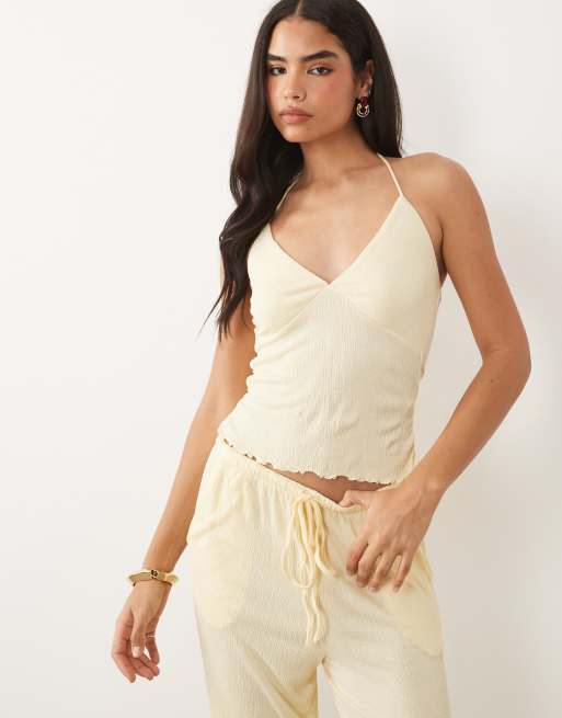 ASOS DESIGN – Maślanożółty marszczony zestaw, 2 z 4