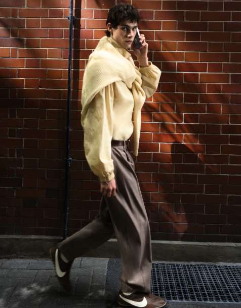ASOS DESIGN – Jasnożółty sweter oversize z prążkowanej dzianiny - view 1