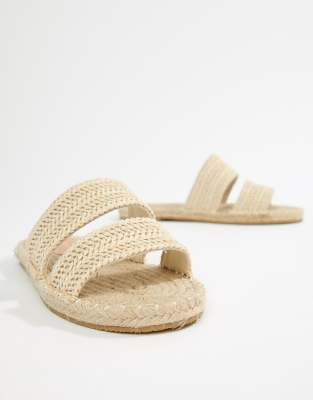 espadrille mule sandals