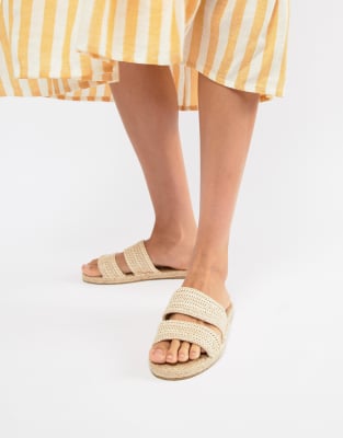 espadrille mule sandals