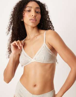 Asos Design Jaye Soft Bra In White