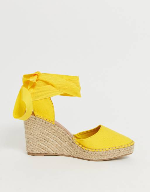 Chaussure cheap compensee jaune