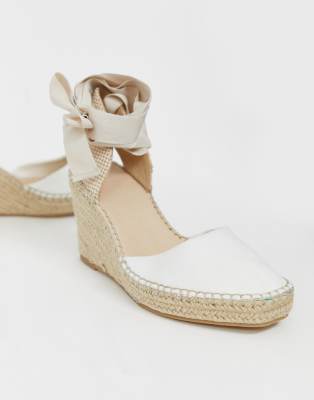 white espadrille shoes