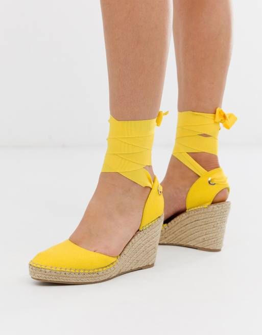 Asos design jaylen espadrille wedges in white deals