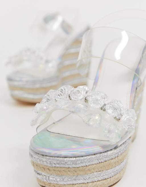 Asos hot sale clear wedges