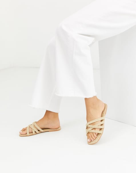 ASOS DESIGN – Jazzie – Espadrille-Sandalen in Nature