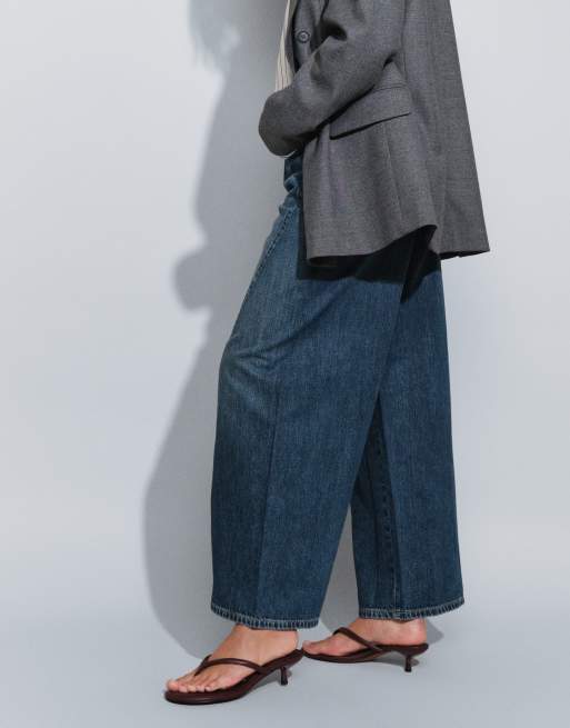 ASOS DESIGN jean à couture torsadée avec taille ajustable en délavage moyen, 5 de 5
