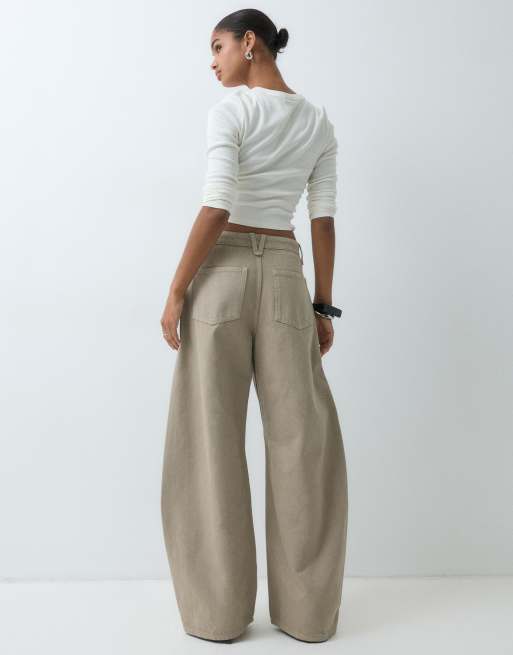 ASOS DESIGN jean ample à détail de plis en tofu, 5 de 5