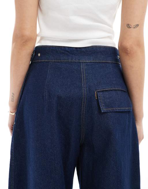 ASOS DESIGN - Jean ample à languette d'ensemble - Indigo, 5 de 5